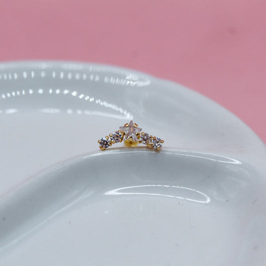 LAMBADA ESTRELLA CENTRO ORO ITALIANO 10K