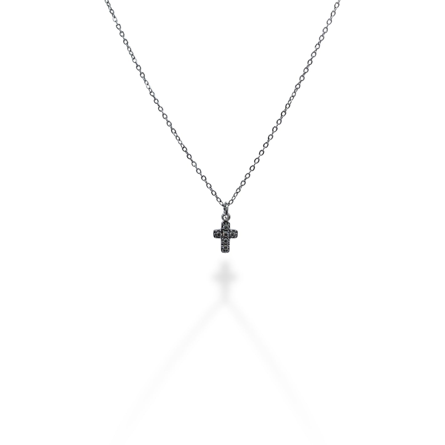 COLLAR CRUZ MINI CHUNKY ZIRCONIAS