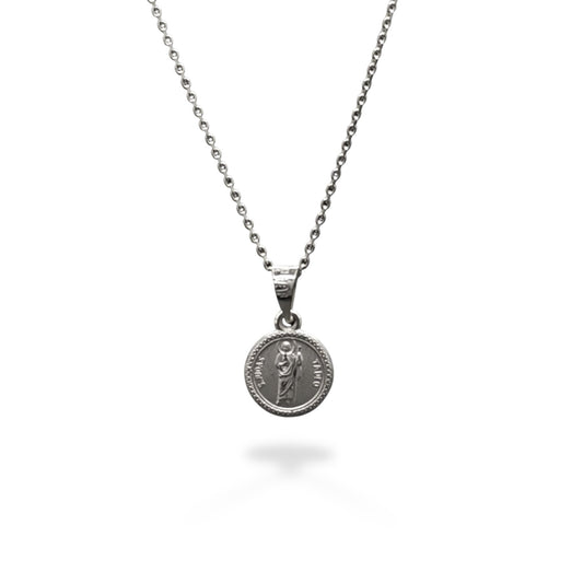 COLLAR SAN JUDAS PLATA .925