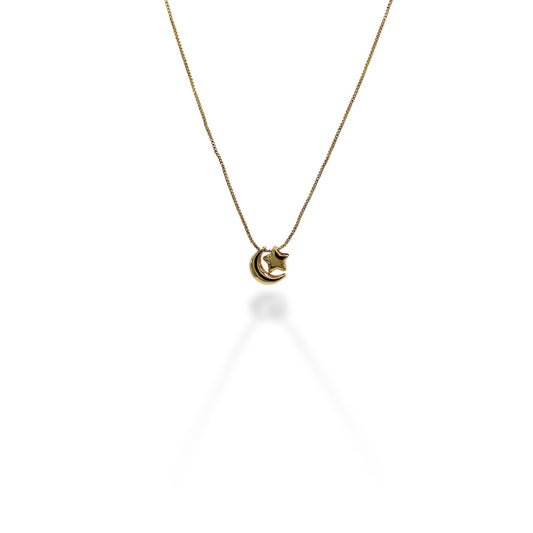 COLLAR MINI LUNA Y ESTRELLA