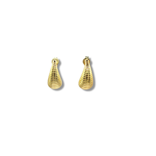 ARETES GOTA CON RAYAS