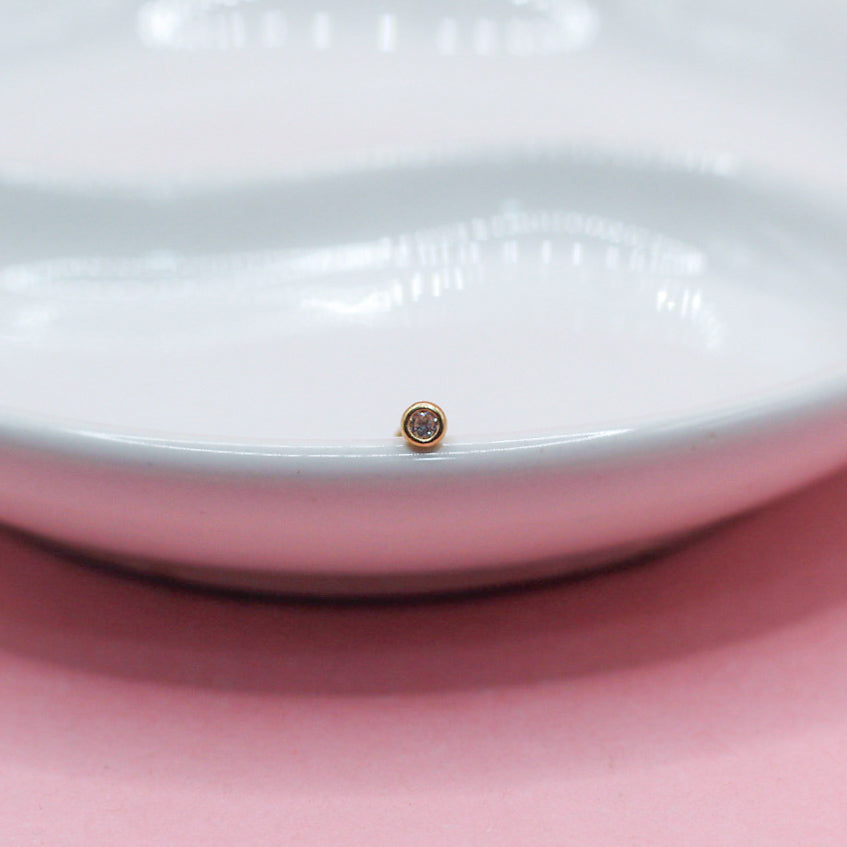 BRILLO BICEL BLANCO 14K