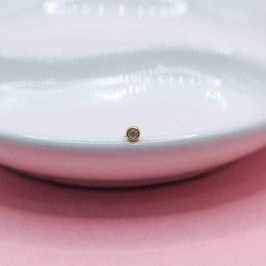 BRILLO BICEL BLANCO 14K