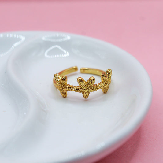 ANILLO TRES ESTRELLAS DE MAR