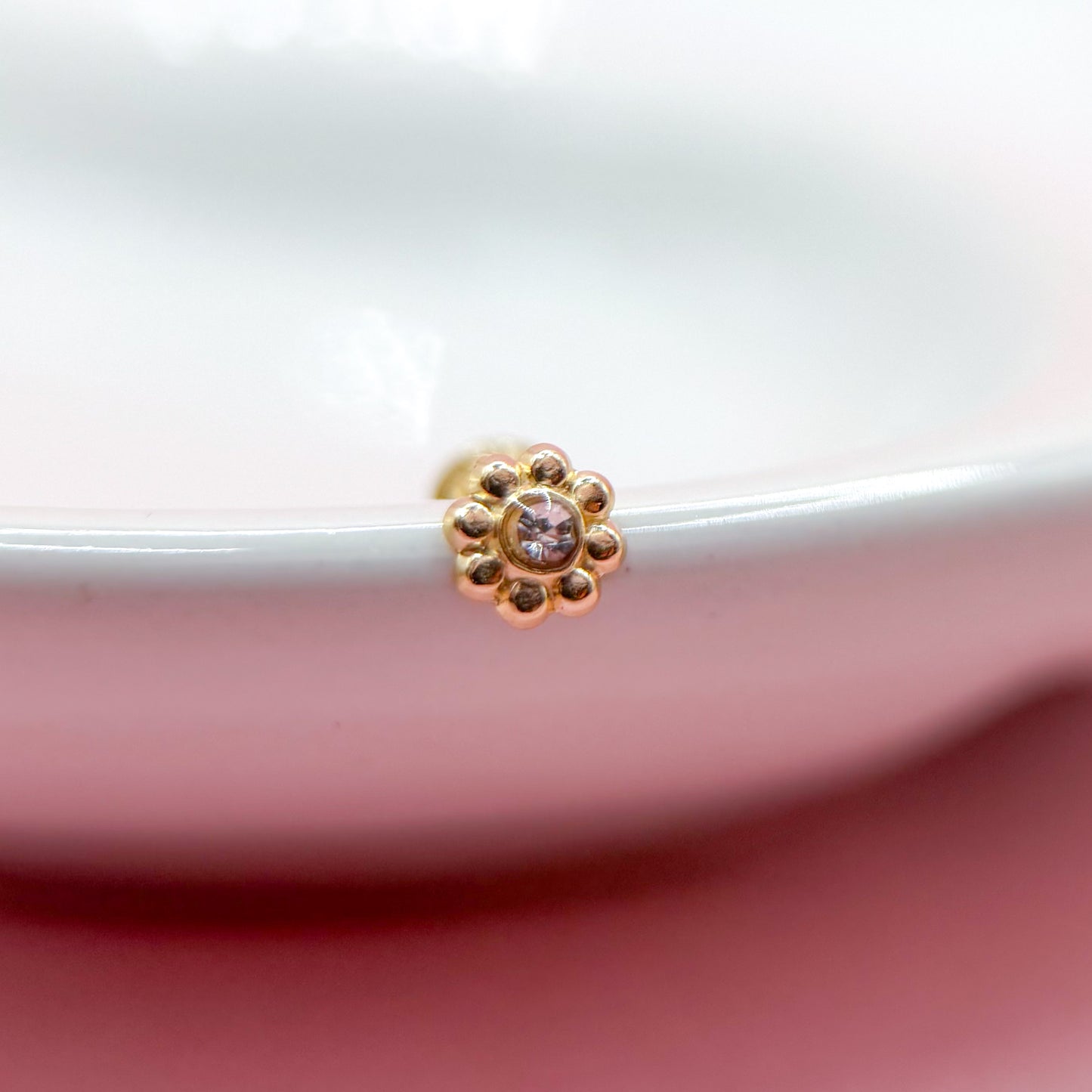 FLOR MINI ZIRCONIA 10K