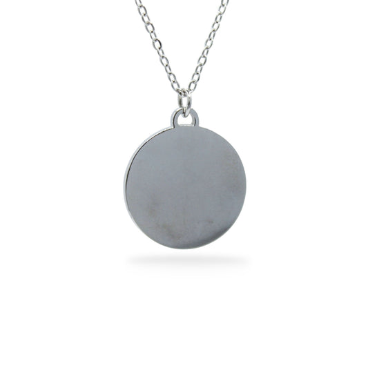 PLACA PLATEADA CÍRCULAR 20MM