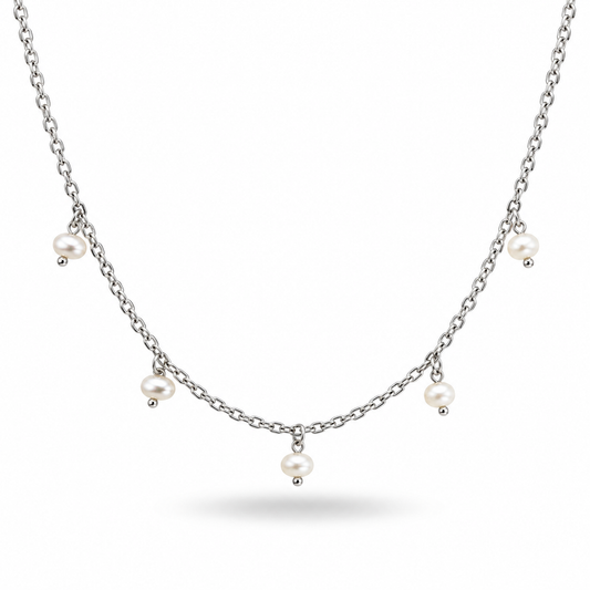 COLLAR CINCO MINI PERLAS