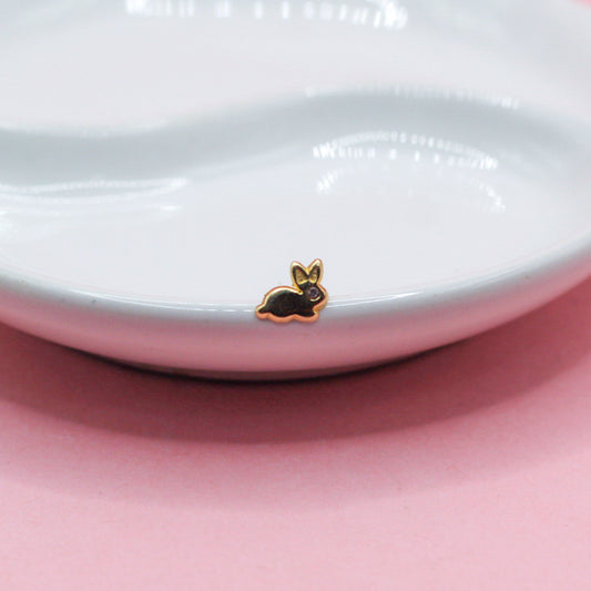 CONEJO ZIRCONIA OJO 14K