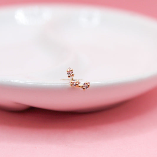 LAMBADA TRES ZIRCONIAS 10K