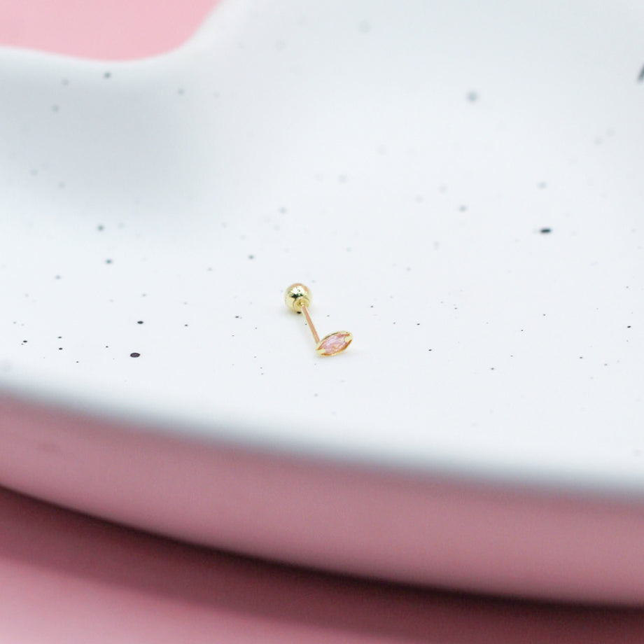 PÉTALO ROSA ORO ITALIANO 10k