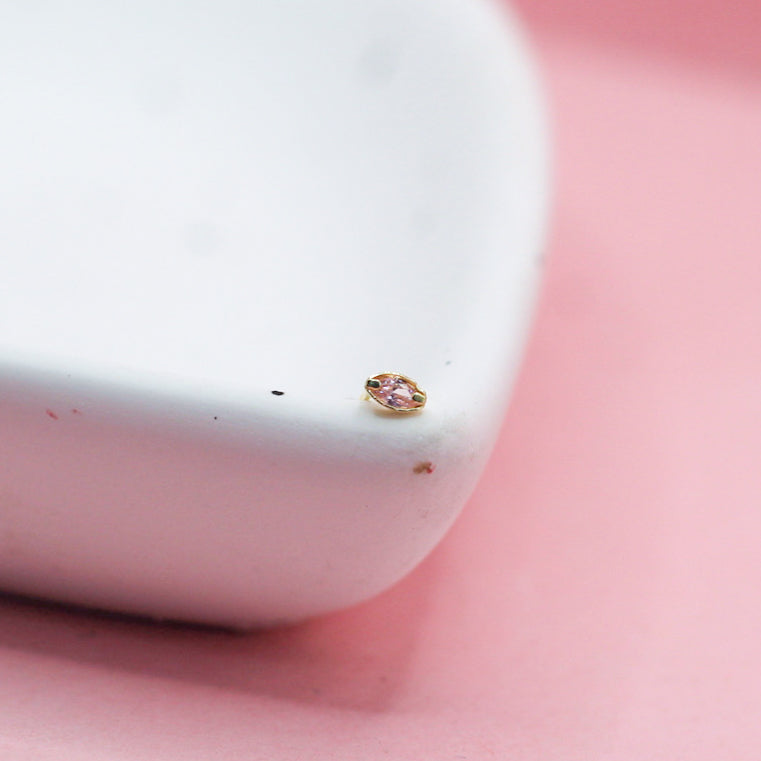 PÉTALO ROSA ORO ITALIANO 10k