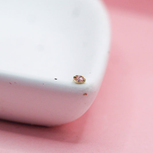 PÉTALO ROSA ORO ITALIANO 10k