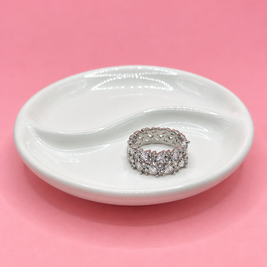 ANILLO HOJAS ZIRCONIAS Y ZIRCONIAS