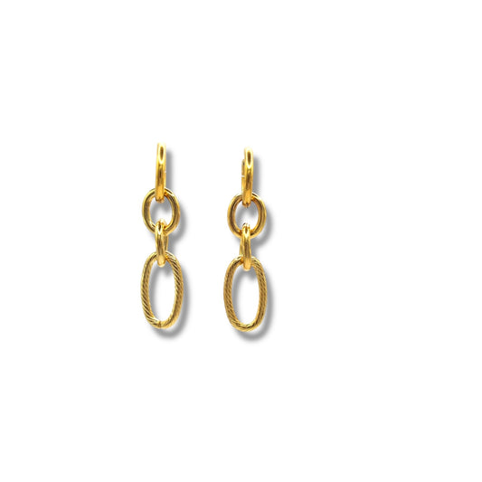 ARETES CUATRO AROS COLGANTES