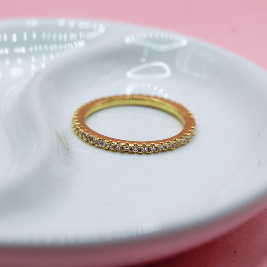 ANILLO CHURUMBELA ZIRCONIAS DELGADA