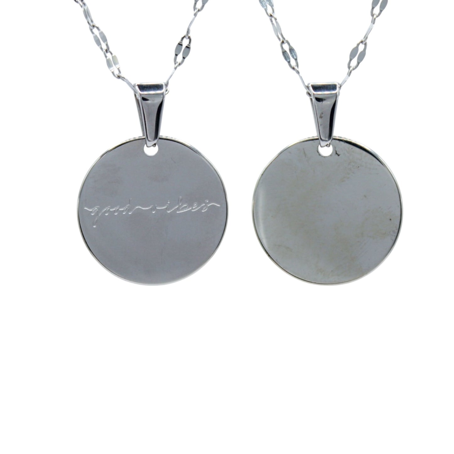 PLACA PLATEADA GOOD VIBES