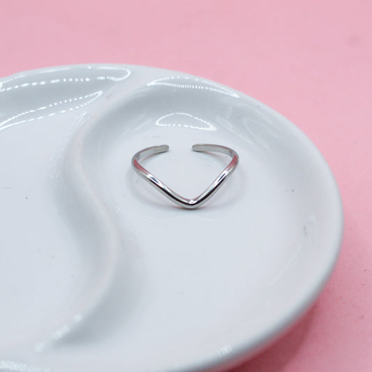 ANILLO PLATEADO ONDITA