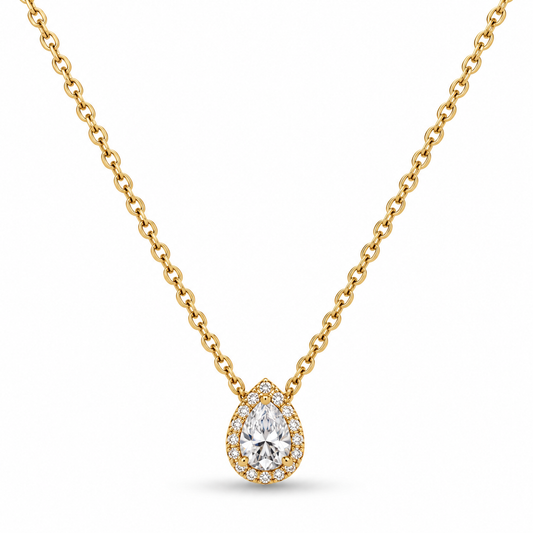 COLLAR ZIRCONIA GOTA CON ZIRCONIAS