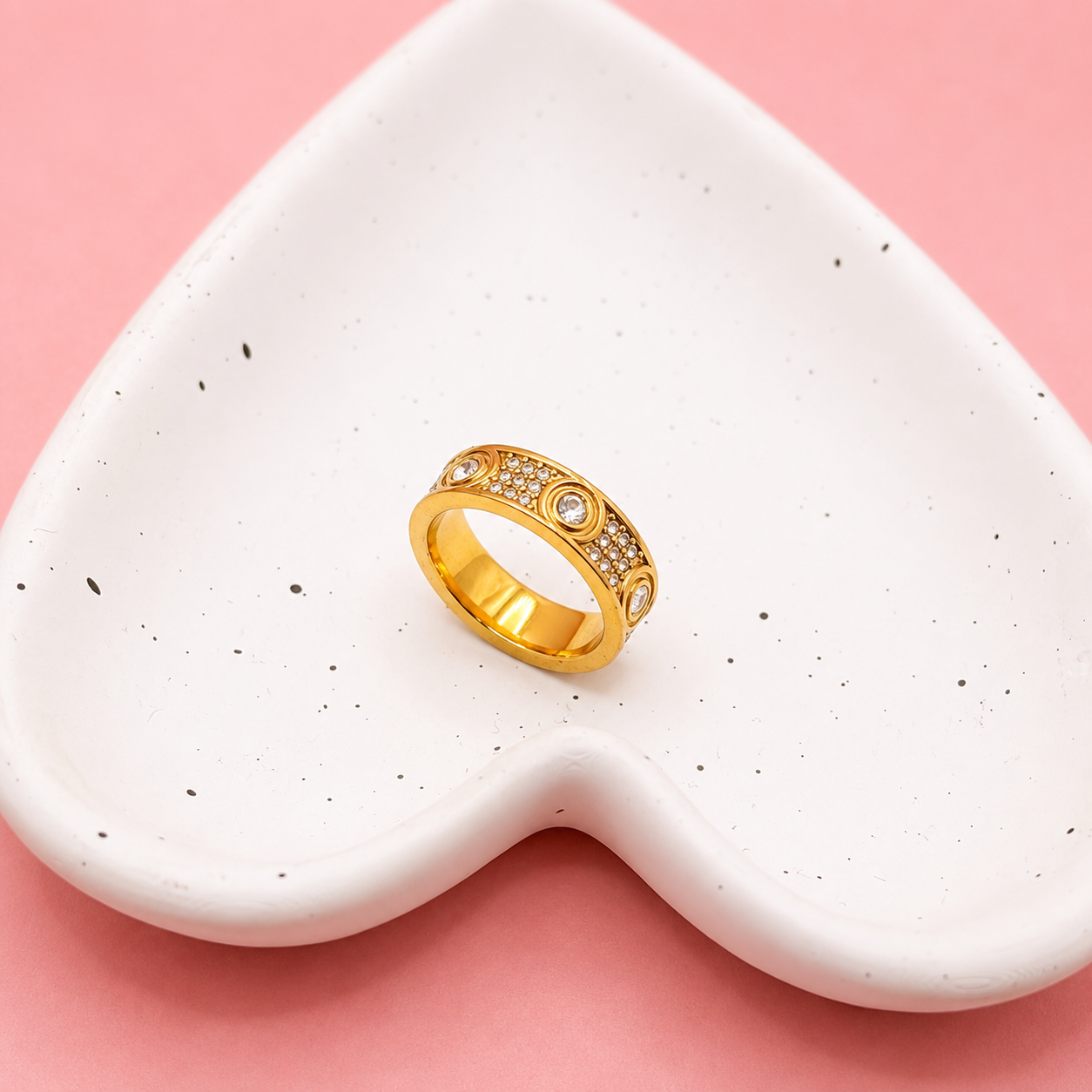 ANILLO CHUNKY ZIRCONIAS MINIS Y GRANDES CENTRALES