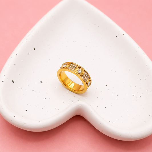 ANILLO CHUNKY ZIRCONIAS MINIS Y GRANDES CENTRALES