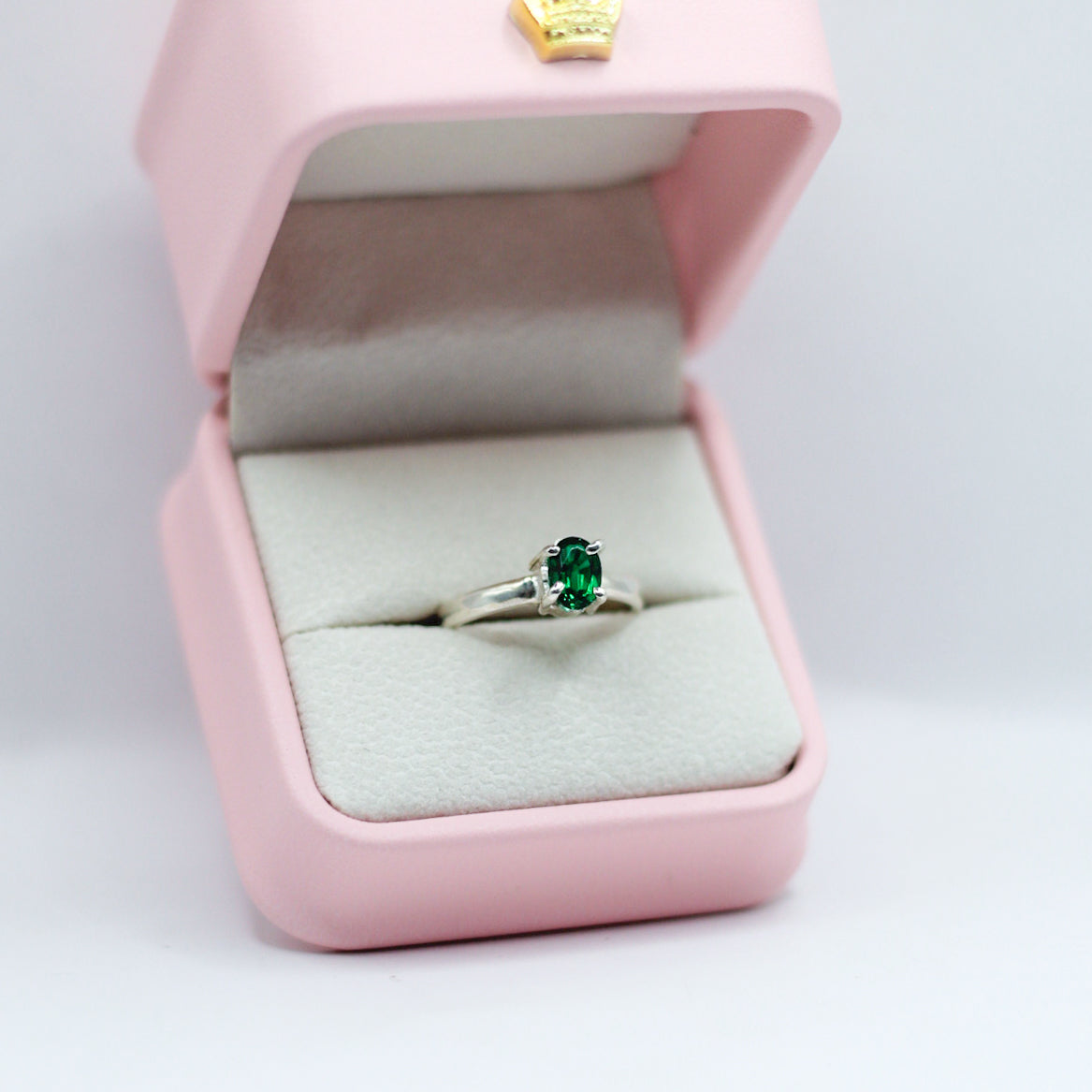 ANILLO ESMERALDA .925