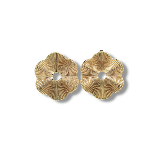 ARETE FLOR CON RAYAS