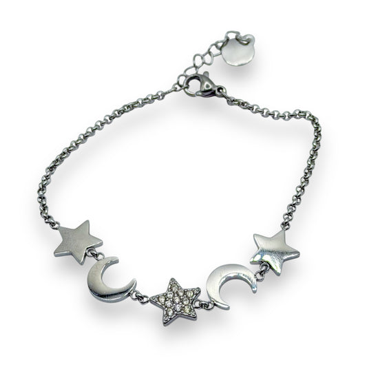 PULSERA ESTRELLAS Y LUNAS