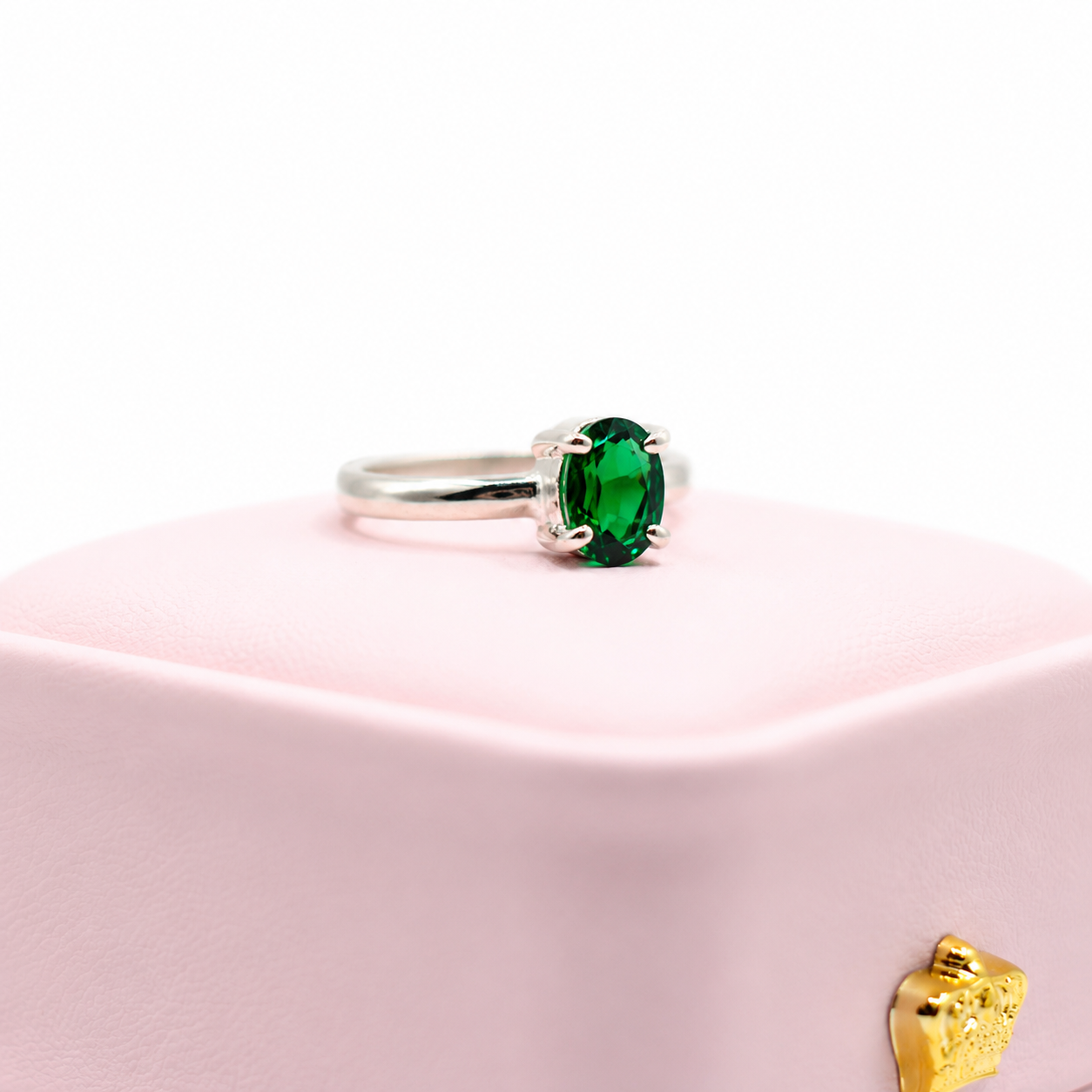 ANILLO ESMERALDA .925