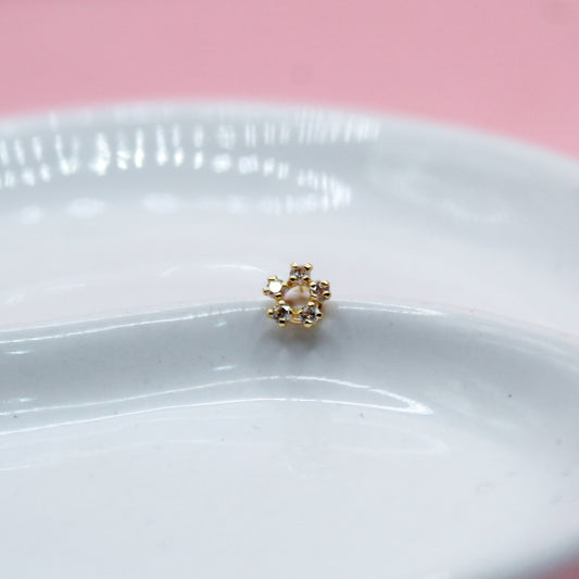 CÍRCULO ZIRCONIAS 10K