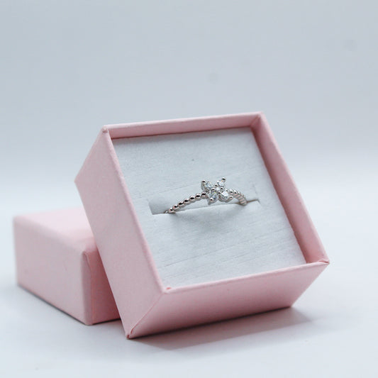 ANILLO MOISSANITA PLATA .925