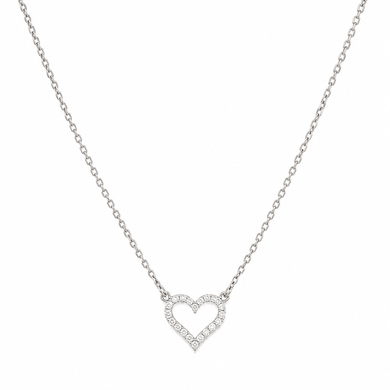 COLLAR CORAZÓN ZIRCONIAS