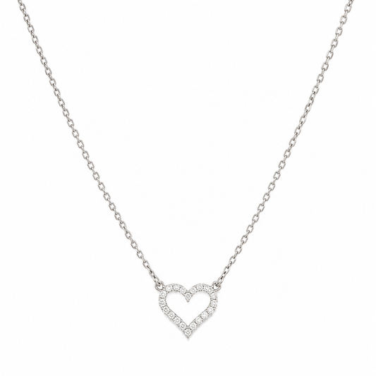 COLLAR CORAZÓN ZIRCONIAS