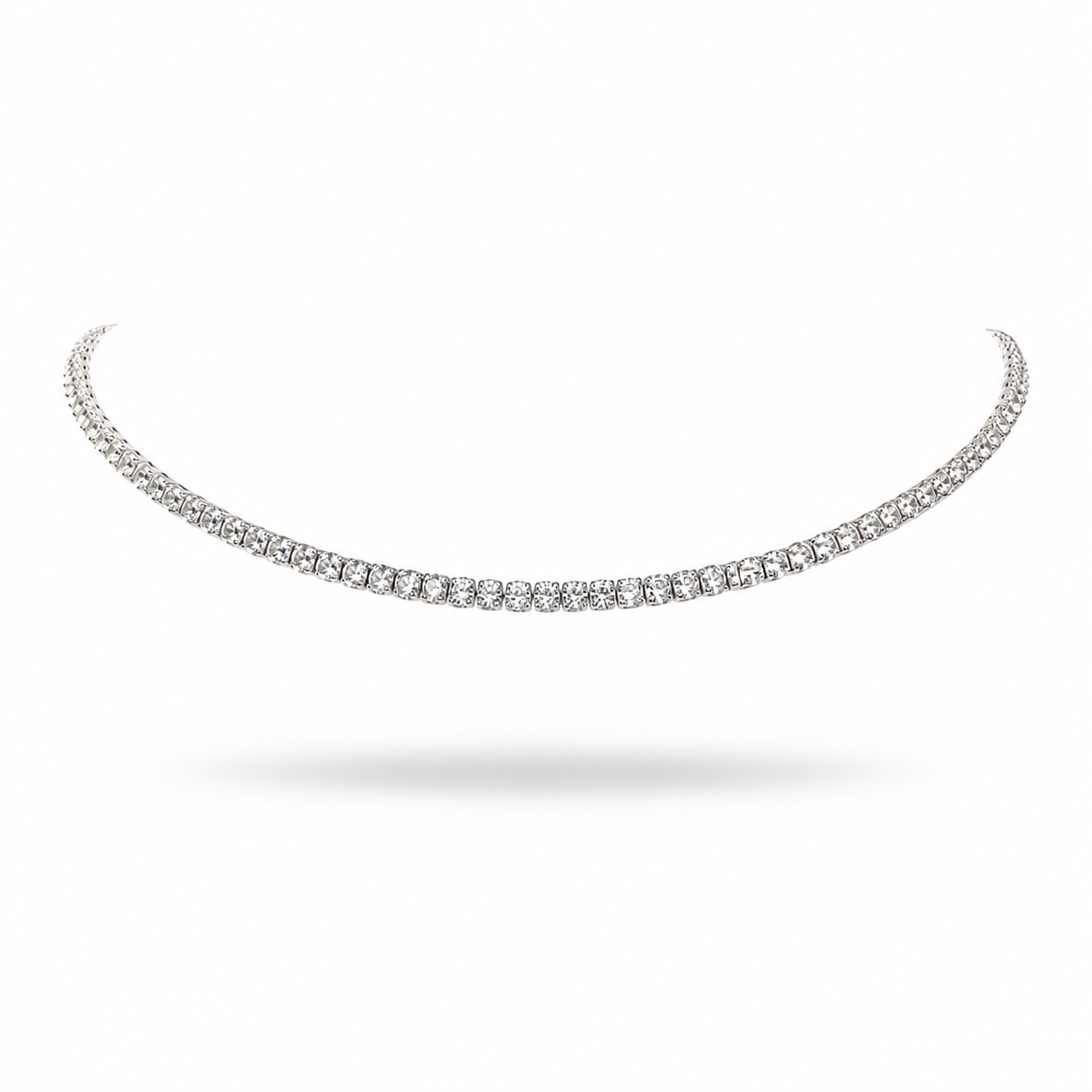 COLLAR ZIRCONIAS BLANCAS (GARGANTILLA)