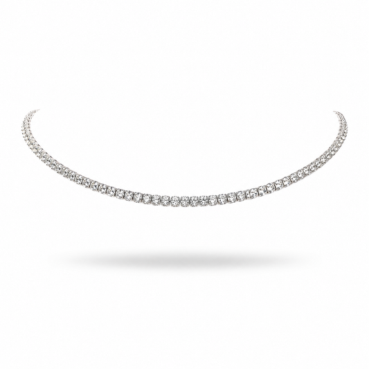 COLLAR ZIRCONIAS BLANCAS (GARGANTILLA)
