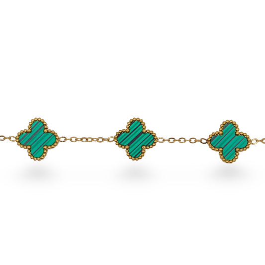 PULSERA TRÉBOL VERDE