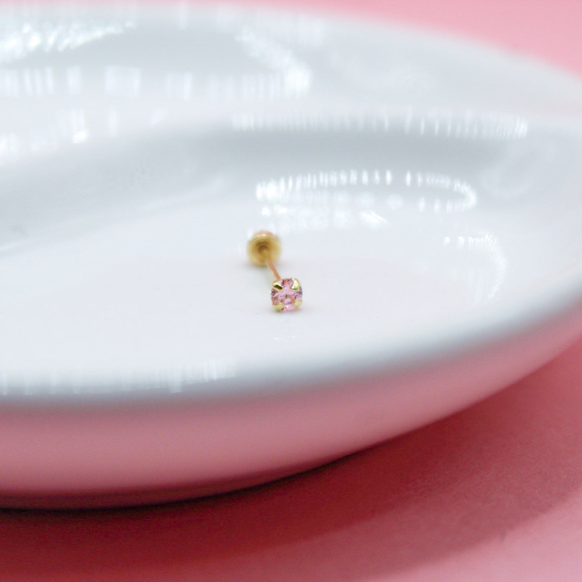 ZIRCONIA ROSA CLARO 10K