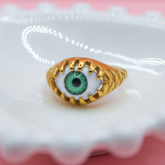 ANILLO OJO VERDE