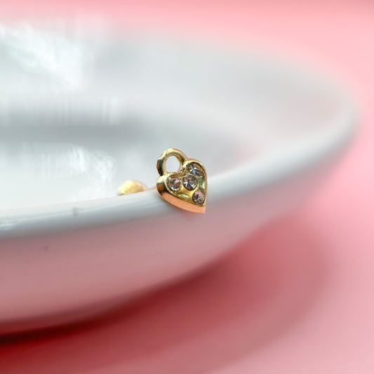 CORAZÓN CANDADO 10K