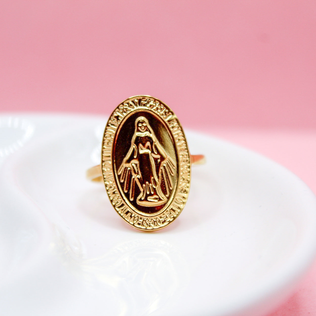 ANILLO VIRGEN OVALADA