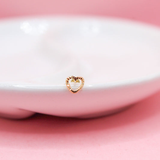 CORAZÓN SILUETA DIAMANTADO 10K