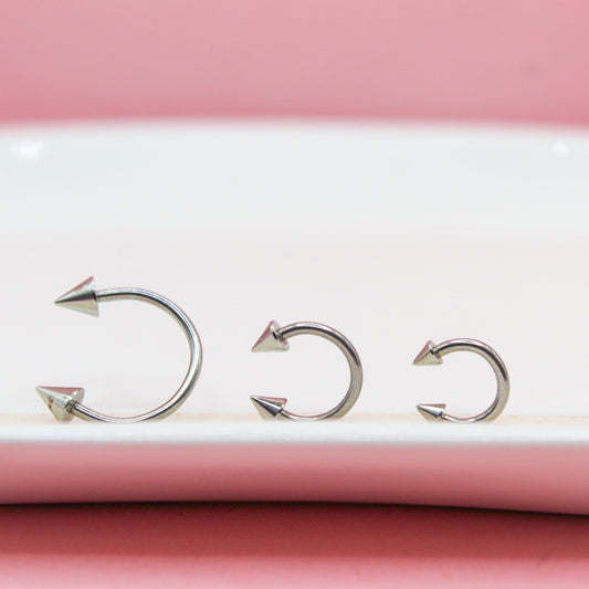 SEPTUM PLATEADO PICO GRANDE 316L