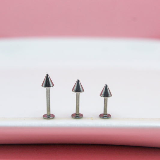 LABRET PLATEADO PICO GRANDE 316L