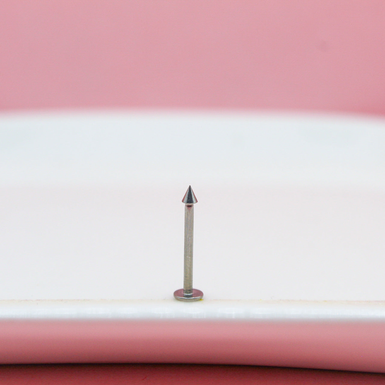 LABRET PLATEADO PICO EXTRA CHICO 316L