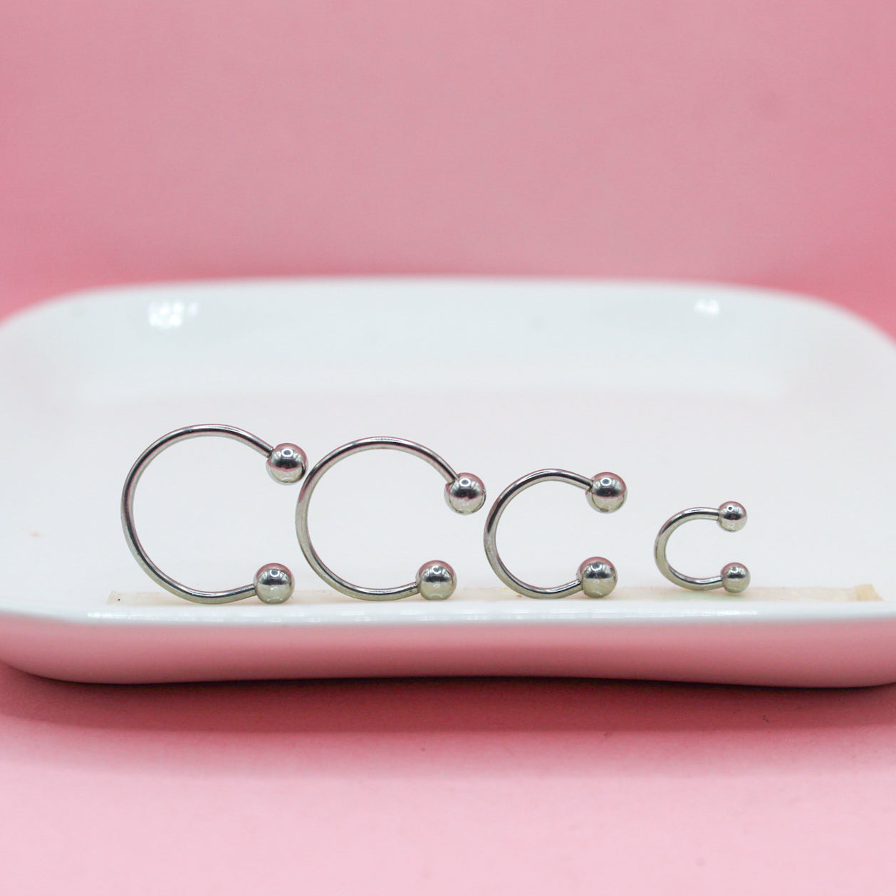 SEPTUM PLATEADO BOLA GRANDE 316L