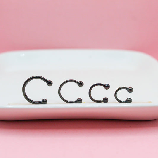 SEPTUM NEGRO BOLA MEDIANA 316L