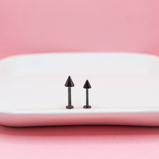 LABRET NEGRO PICO GRANDE 316L