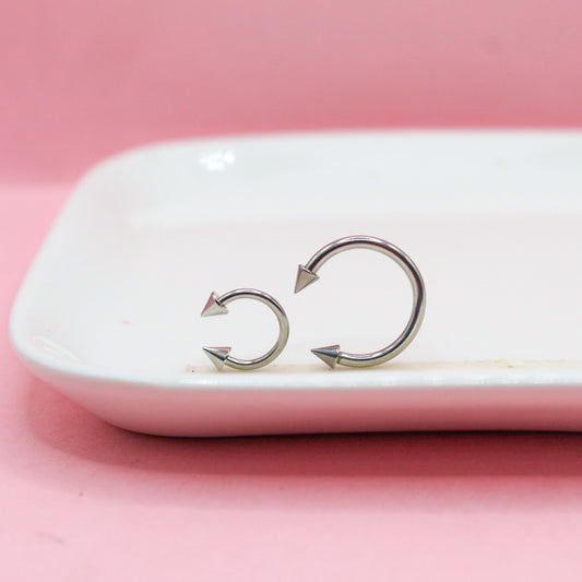 SEPTUM PLATEADO PICO MEDIANO 316L