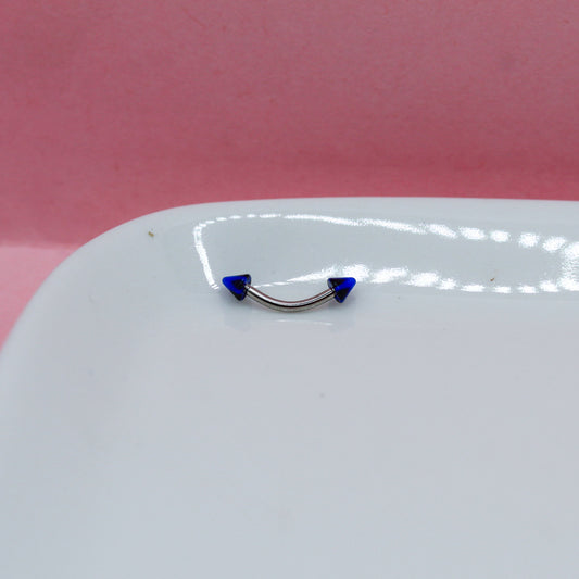 BANANA PLATEADA PICO AZUL PICOS NEGROS 316L