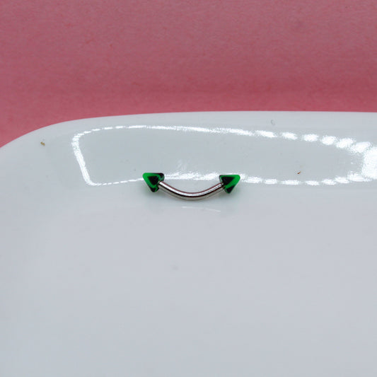 BANANA PLATEADA PICO VERDE PICOS NEGROS 316L