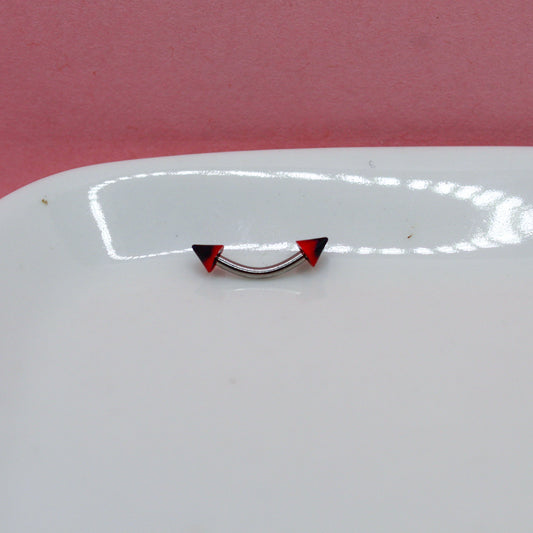 BANANA PLATEADA PICO ROJO PUNTA NEGRA 316L